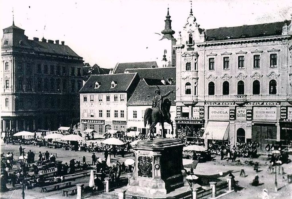 Trg bana Jelačića 1910. godine
